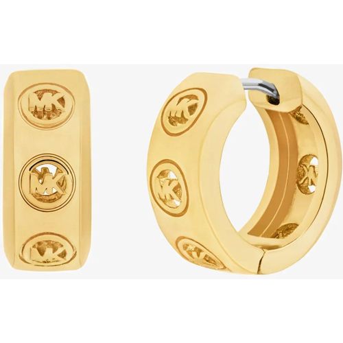 MK Boucles d'oreilles huggies à logo - Michael Kors - Modalova