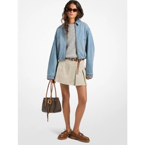 MK Veste bomber en denim - Michael Kors - MICHAEL Michael Kors - Modalova
