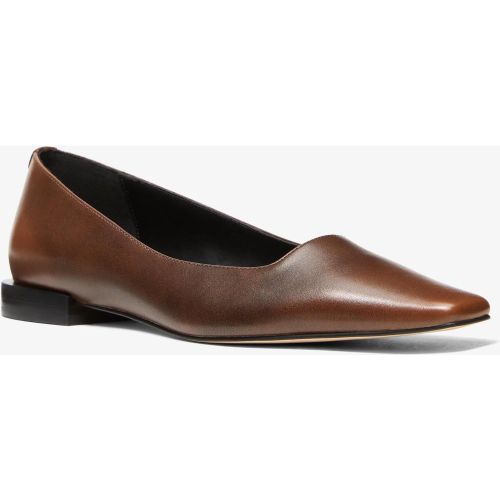 MK Ballerine Darrah en cuir bruni - Michael Kors - MICHAEL Michael Kors - Modalova