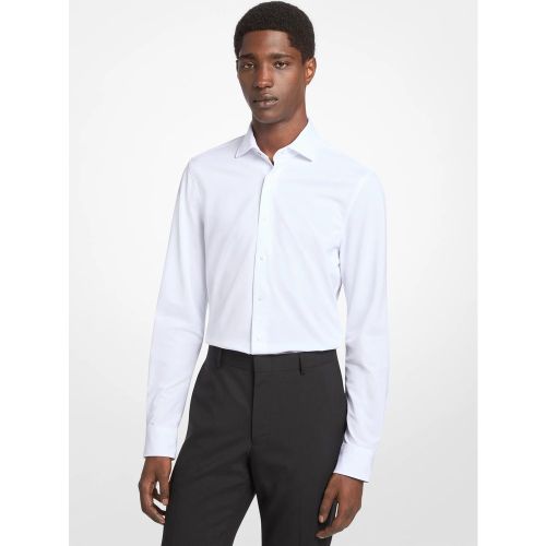 MK Chemise ajustée en tricot technique - Michael Kors - Michael Kors Mens - Modalova