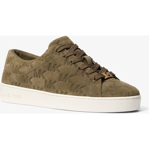 MK Basket Keaton en daim avec logo en relief - Michael Kors - MICHAEL Michael Kors - Modalova