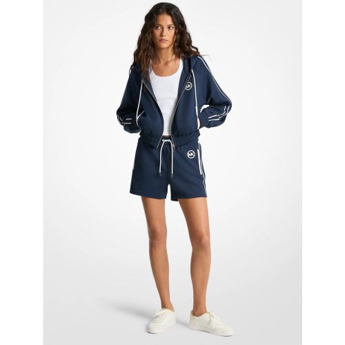 MK Shorts de survêtement en piqué avec logo graphique et bordure contrastée - Michael Kors - MICHAEL Michael Kors - Modalova
