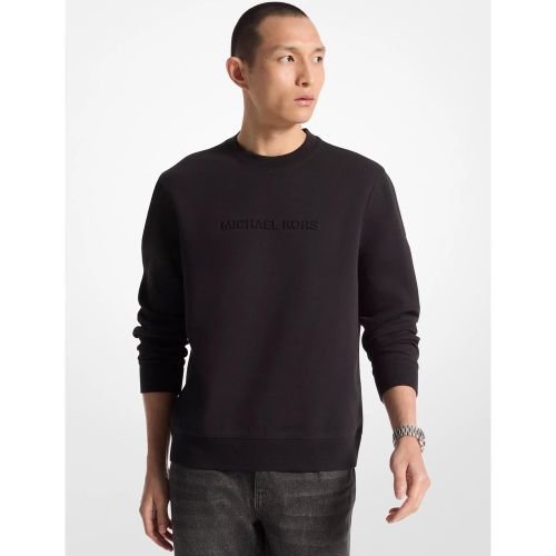 MK Pull en mélange de coton avec logo en relief - Michael Kors - Michael Kors Mens - Modalova