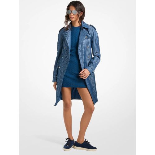 MK Trench en jacquard à logo MK2000 - Michael Kors - MICHAEL Michael Kors - Modalova