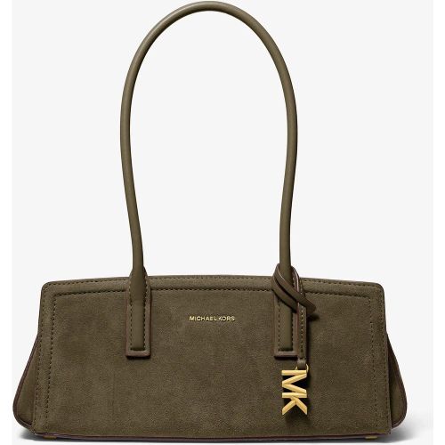 MK Petit sac porté épaule Laila en daim - Michael Kors - MICHAEL Michael Kors - Modalova