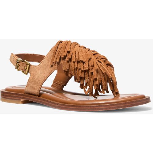 MK Sandale Indra en daim à franges - Michael Kors - MICHAEL Michael Kors - Modalova