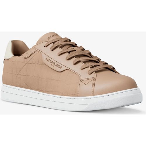 MK Basket Keating en cuir et daim effet crocodile en relief - Michael Kors - Michael Kors Mens - Modalova