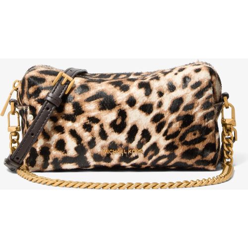 MK Petit sac à bandoulière Bryant convertible en poil de vachette à imprimé léopard - Michael Kors - MICHAEL Michael Kors - Modalova