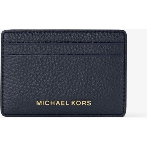 MK Porte-cartes en cuir grainé - Michael Kors - MICHAEL Michael Kors - Modalova