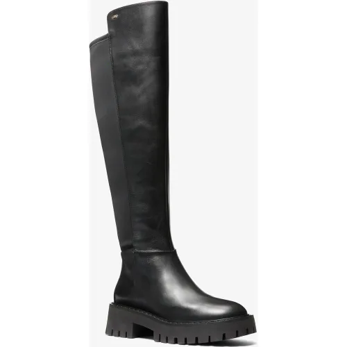 MK Botte Asher en cuir à crampons - Michael Kors - MICHAEL Michael Kors - Modalova