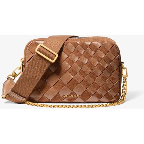 MK Sac à bandoulière pour appareil photo Bryant de taille moyenne en daim tissé - Michael Kors - MICHAEL Michael Kors - Modalova
