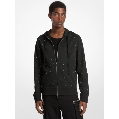 MK Pull à capuche en coton mélangé clouté - Michael Kors - Michael Kors Mens - Modalova