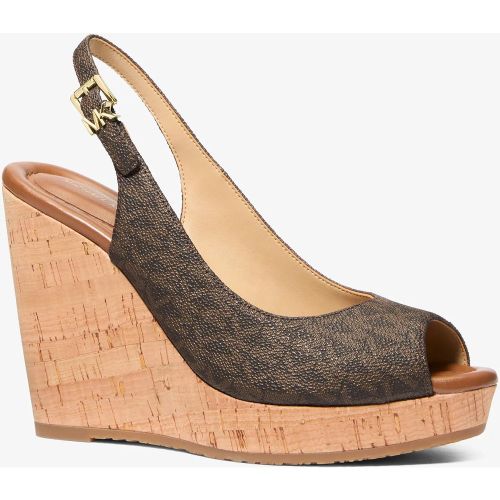 MK Sandale Rosie à semelle compensée et à logo Signature - Michael Kors - MICHAEL Michael Kors - Modalova