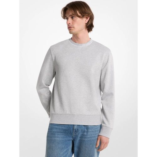 MK Pull en coton mélangé avec bordure à logo - Michael Kors - Michael Kors Mens - Modalova
