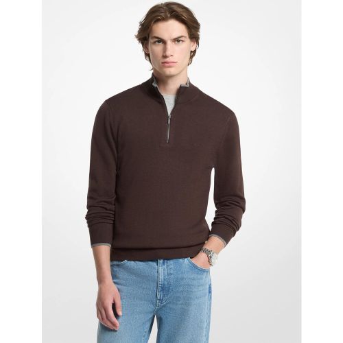 MK Pull en laine à demi-zip - Michael Kors - Michael Kors Mens - Modalova