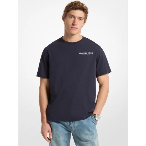 MK T-shirt en jersey de coton à logo graphique - Michael Kors - Michael Kors Mens - Modalova
