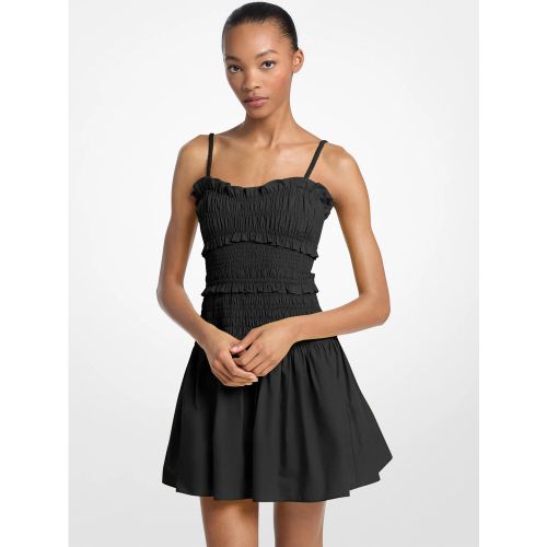 MK Robe débardeur smockée en popeline de coton - Michael Kors - MICHAEL Michael Kors - Modalova