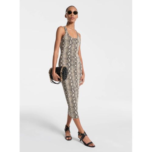 MK Robe dos nageur en jersey extensible à imprimé serpent - Michael Kors - MICHAEL Michael Kors - Modalova