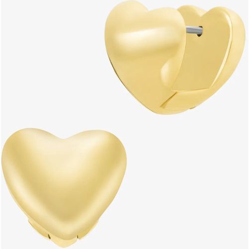 MK Boucles d'oreilles huggies en forme de cœur bombé - Michael Kors - Modalova