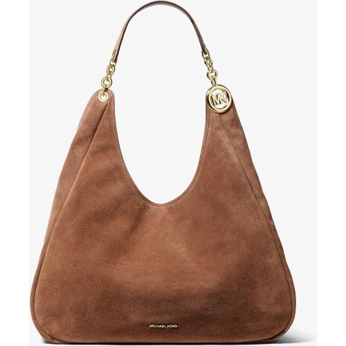 MK Grand sac porté épaule Ellie en daim - Michael Kors - MICHAEL Michael Kors - Modalova