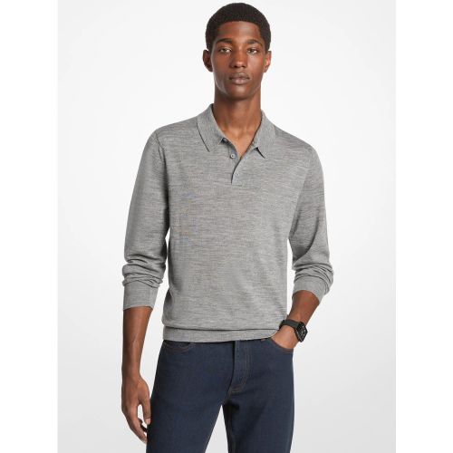 MK Pull-polo en laine - Michael Kors - Michael Kors Mens - Modalova