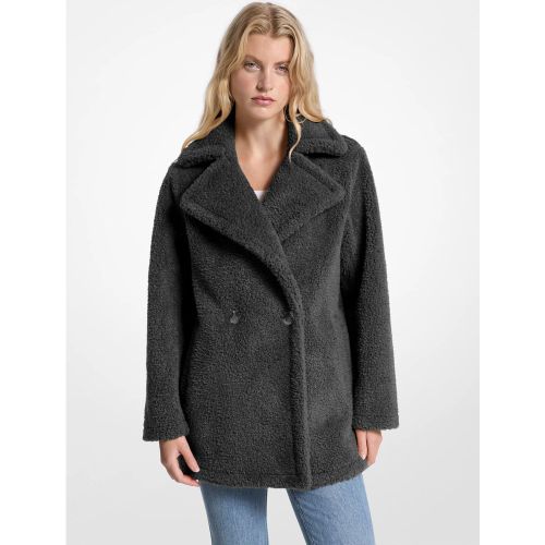 MK Manteau teddy en fausse fourrure - Michael Kors - MICHAEL Michael Kors - Modalova