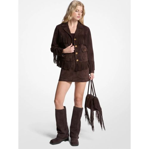 MK Veste à franges en daim - Michael Kors - MICHAEL Michael Kors - Modalova
