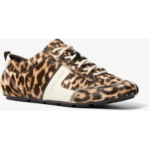 MK Basket Keely en poil de vachette à imprimé léopard - Michael Kors - MICHAEL Michael Kors - Modalova