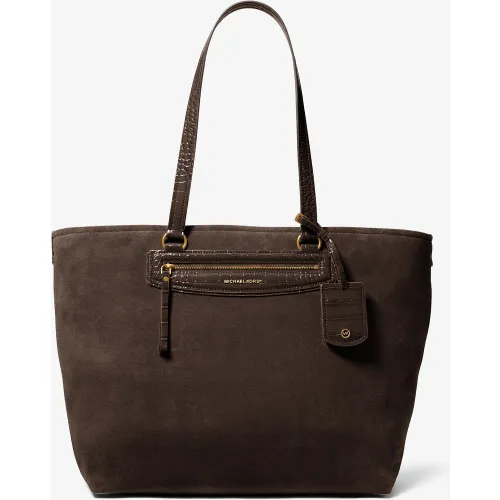 MK Très grand cabas Jet Set Travel en daim - Michael Kors - MICHAEL Michael Kors - Modalova