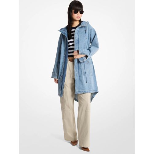 MK Parka en denim à capuche - Michael Kors - MICHAEL Michael Kors - Modalova