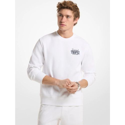 MK Sweat-shirt ras-du-cou Saint Tropez à double maille - Michael Kors - Michael Kors Mens - Modalova