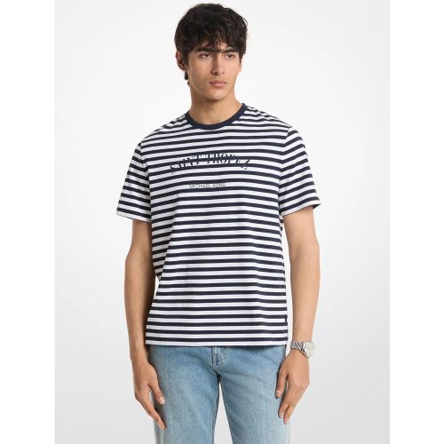MK T-shirt rayé Provence en jersey de coton - Michael Kors - Michael Kors Mens - Modalova
