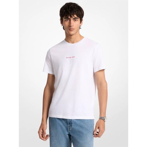 MK T-shirt en coton à logo graphique - Michael Kors - Michael Kors Mens - Modalova