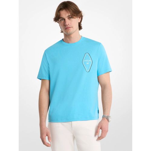 MK T-shirt en coton à logo graphique - Michael Kors - Michael Kors Mens - Modalova