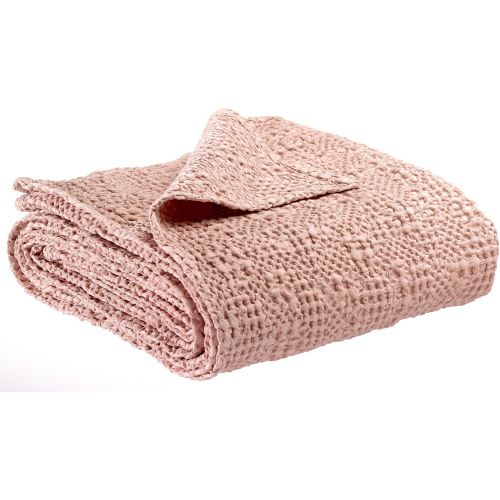 Jeté de lit coton stonewashed Tana - Vivaraise - Modalova