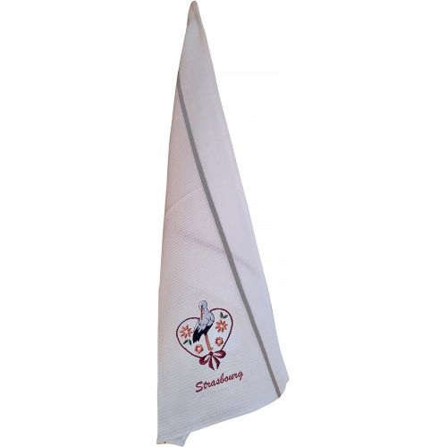 Torchon Nid d'Abeilles cigogne Fleurs Alsace - Winkler - Modalova