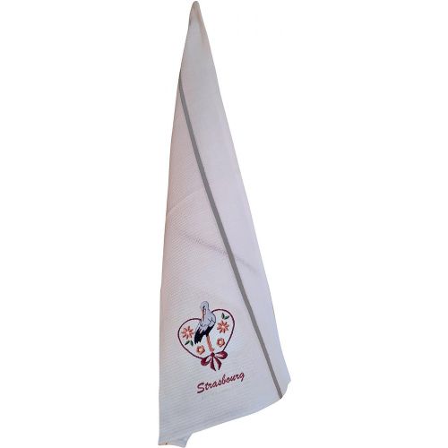 Torchon Nid d'Abeilles cigogne Fleurs Strasbourg - Winkler - Modalova