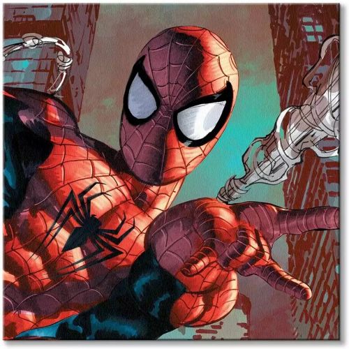 Cadre toile encadrée enfant Spider-man - World Trade and Technologies - Modalova