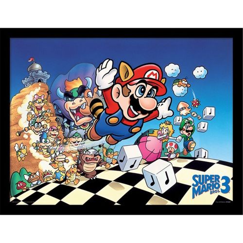 Cadre toile encadrée enfant Super Mario - World Trade and Technologies - Modalova