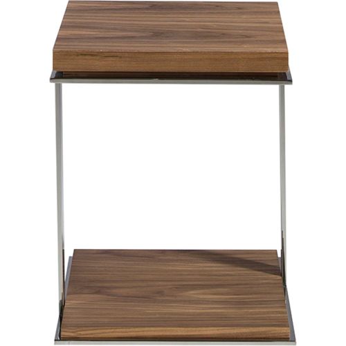 Table d'angle de noyer et acier - Angel Cerdà - Modalova