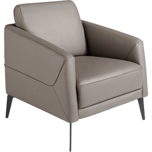 Fauteuil en croûte de cuir - Angel Cerdà - Modalova