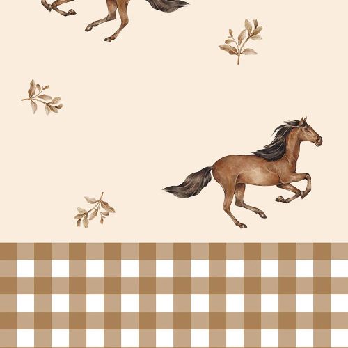 Papier peint à carreaux Horses - Dekornik - Modalova