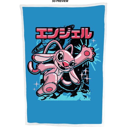 Plaid sherpa enfant Stitch Angel Japan - Homadict - Modalova