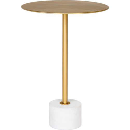 Table d'appoint en laiton et marbre Lecco - House Nordic - Modalova