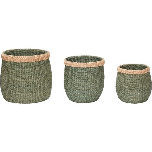 Paniers Hubsch Interior Moss (x3) - Hubsch Interior - Modalova