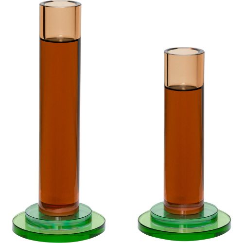 Bougeoirs Comet (x2) - Hubsch Interior - Modalova