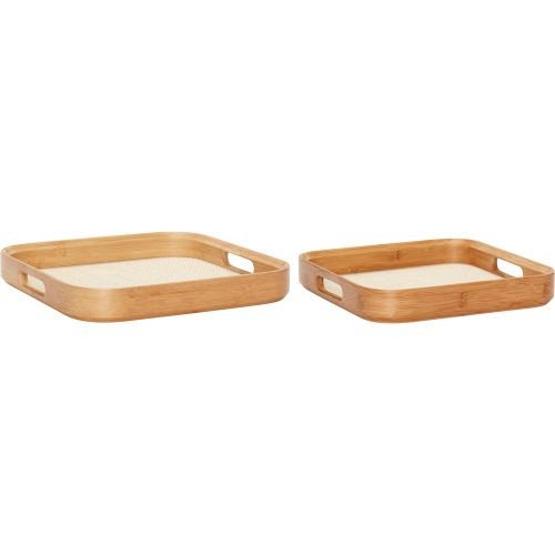 Plateaux carré Canvas (x2) - Hubsch Interior - Modalova