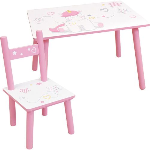 Table d'activités + 1 chaise fille Licorne - Fun House - Modalova