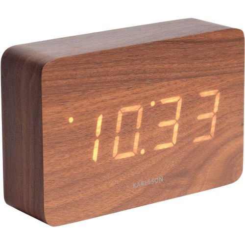 Réveil placage de bois Square LED - Karlsson - Modalova