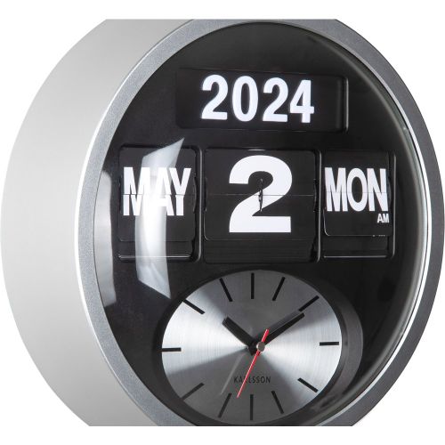 Horloge murale Karlsson Round Flip - Karlsson - Modalova